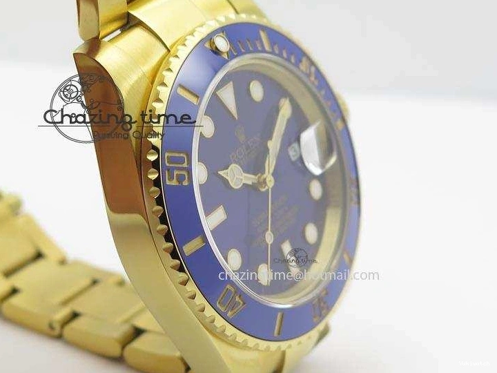 Blue Best ETA2836 BP Submariner Gold Dial Swiss Full Edition 0410